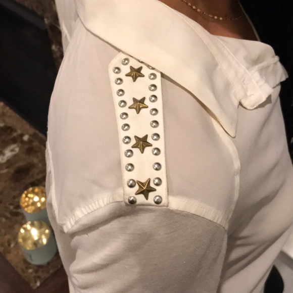 Cream button up - Picture 2 of 4